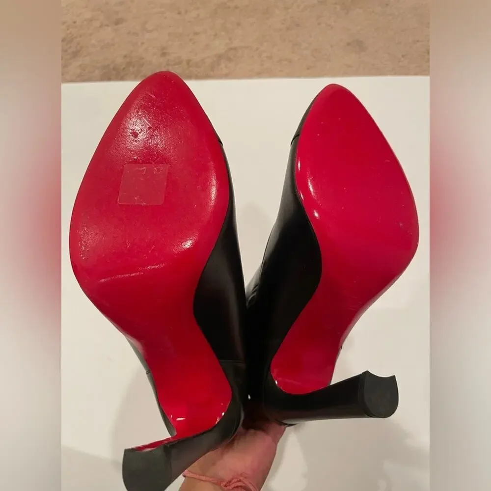 Christian Louboutin Me in the 90's Calf High Black Leather Boots EU40 - Picture 5 of 11